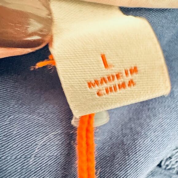 Knox Rose Blue Tassel Belted Shift Dress Size Large Sleeveless Lace Boho Pockets - Picture 7 of 10